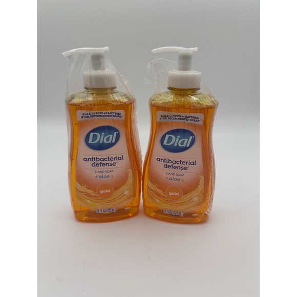 Dial Other - LOT of 2 Dial Antibacterial Defense Hand Soap with Aloe Gold 11oz Pump Bottle